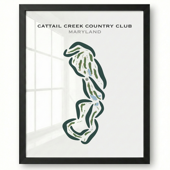 Cattail Creek Country Club, Maryland - Printed Golf Courses