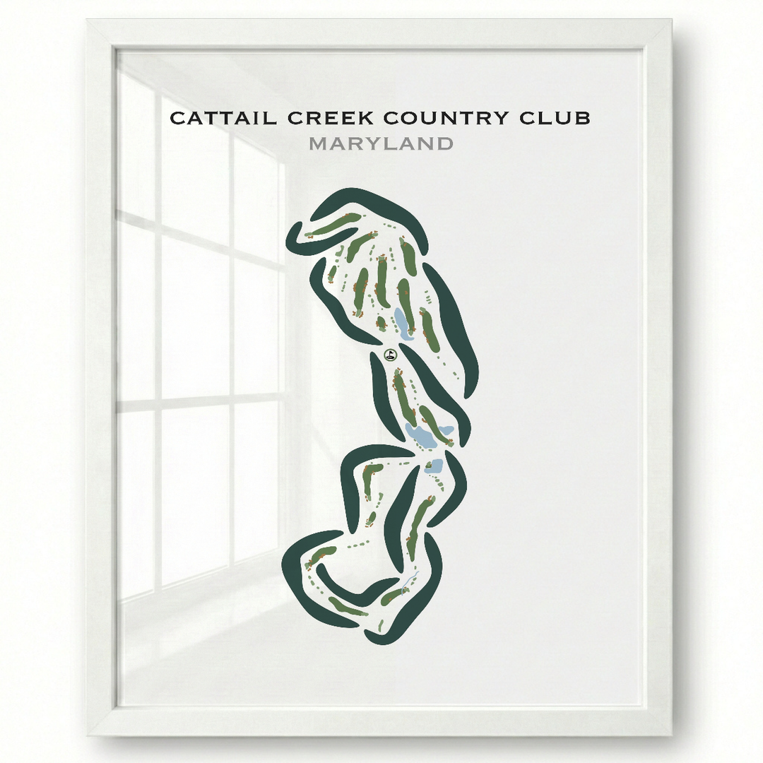 Cattail Creek Country Club, Maryland - Printed Golf Courses