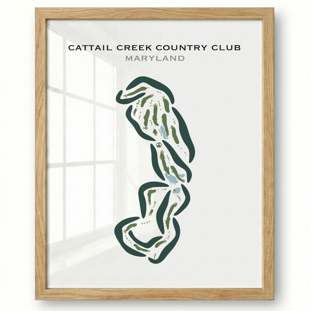 Cattail Creek Country Club, Maryland - Printed Golf Courses