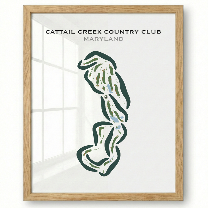 Cattail Creek Country Club, Maryland - Printed Golf Courses