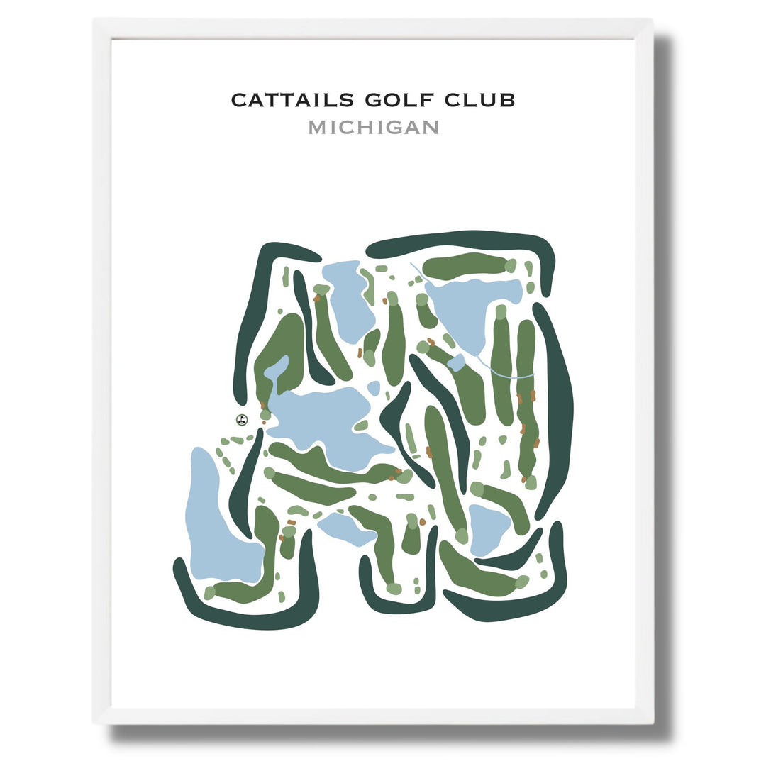 Cattails Golf Club, Michigan - Printed Golf Courses