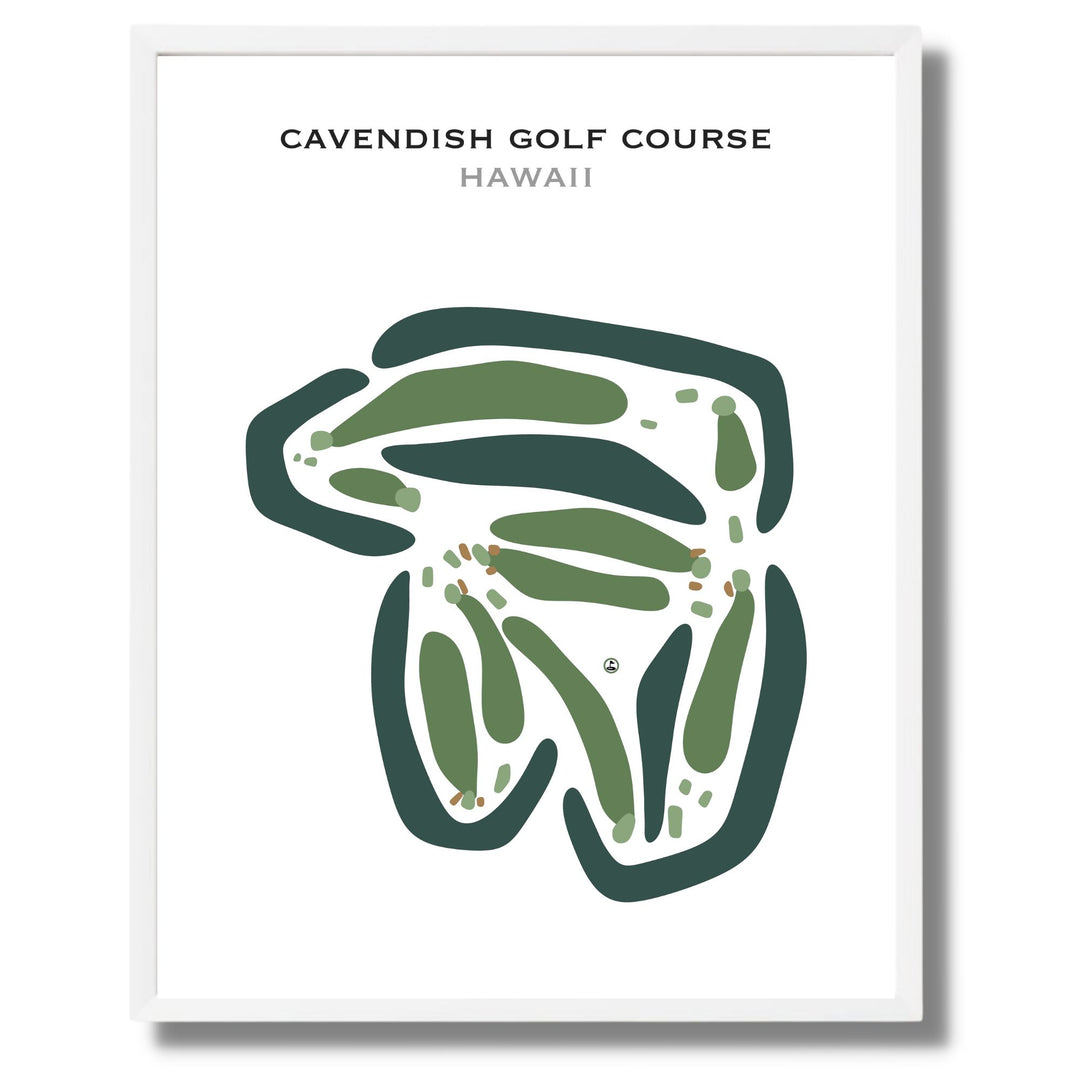 Cavendish Golf Course, Hawaii - Printed Golf Courses