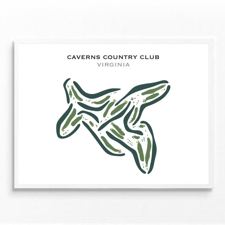 Caverns Country Club, Virginia - Printed Golf Courses