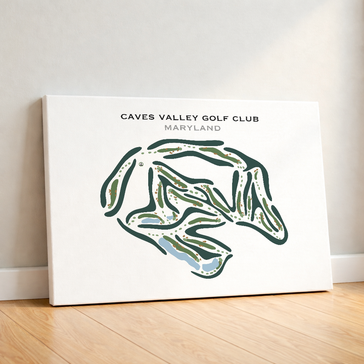 Caves Valley Golf Club, Maryland - Printed Golf Courses