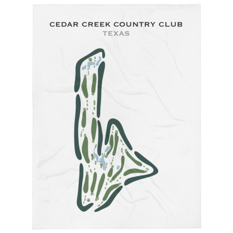 Cedar Creek Country Club, Texas - Printed Golf Courses