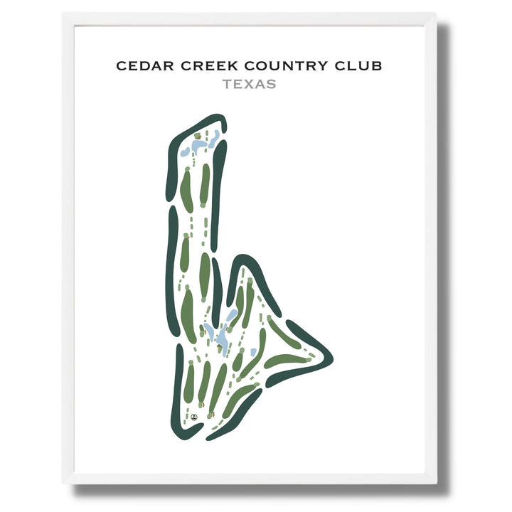 Cedar Creek Country Club, Texas - Printed Golf Courses