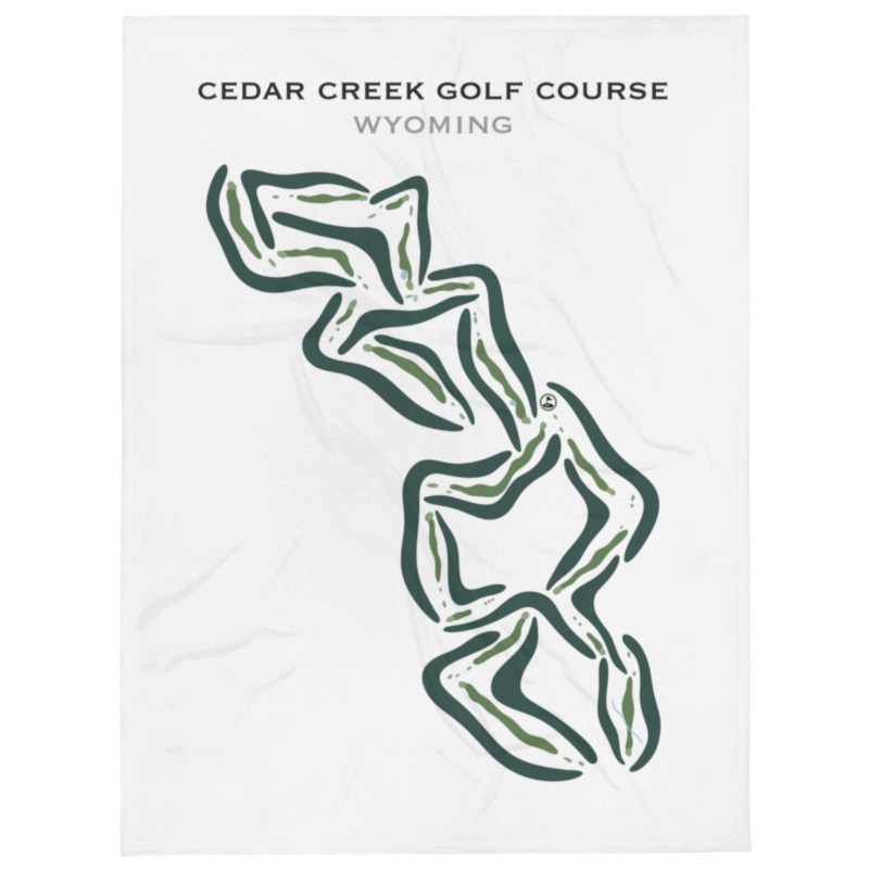 Cedar Creek Golf Course, Star Valley Ranch Wyomin - Printed Golf Courses