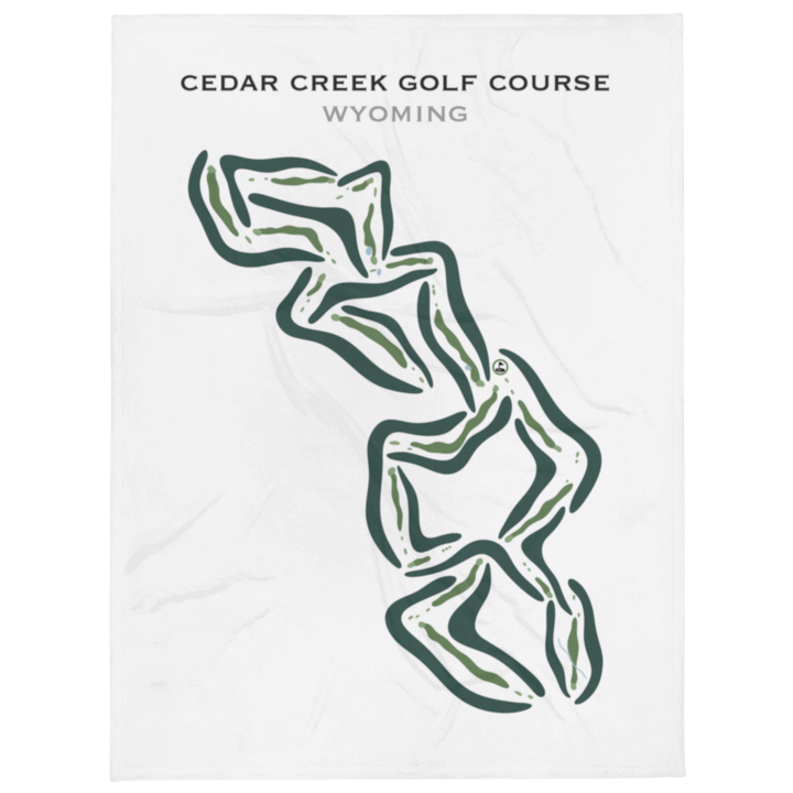 Cedar Creek Golf Course, Star Valley Ranch Wyomin - Printed Golf Courses