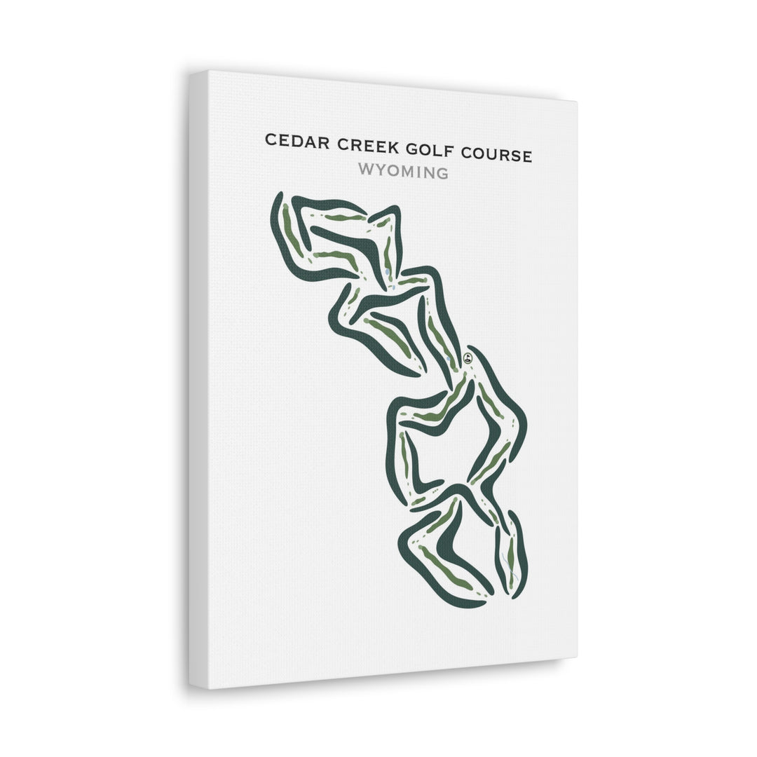 Cedar Creek Golf Course, Star Valley Ranch Wyomin - Printed Golf Courses