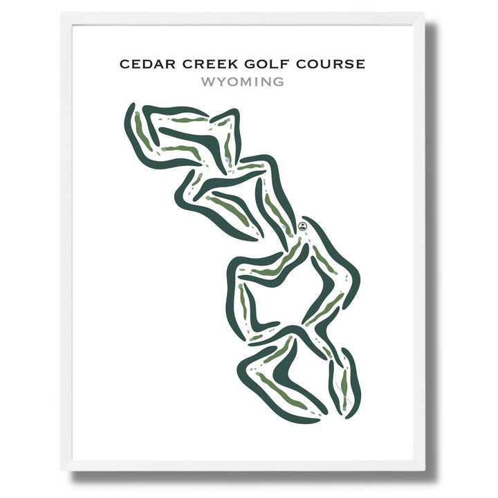 Cedar Creek Golf Course, Star Valley Ranch Wyomin - Printed Golf Courses