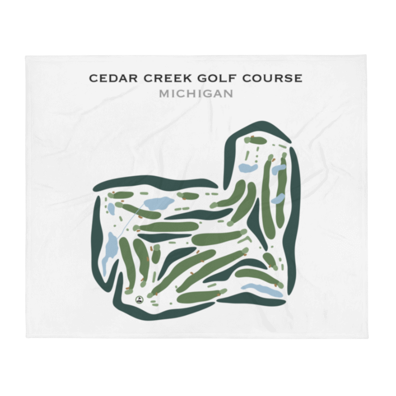 Cedar Creek Golf Course, Michigan - Printed Golf Courses