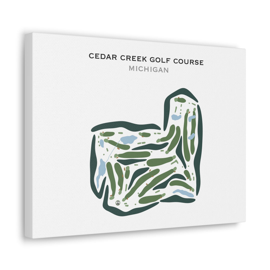 Cedar Creek Golf Course, Michigan - Printed Golf Courses