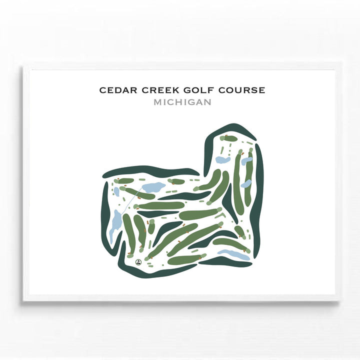 Cedar Creek Golf Course, Michigan - Printed Golf Courses