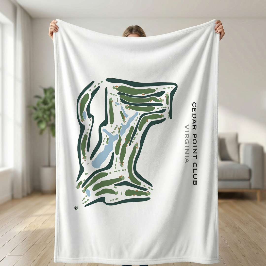 Cedar Point Club, Virginia - Printed Golf Course
