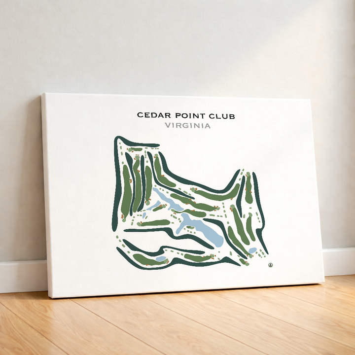 Cedar Point Club, Virginia - Printed Golf Course