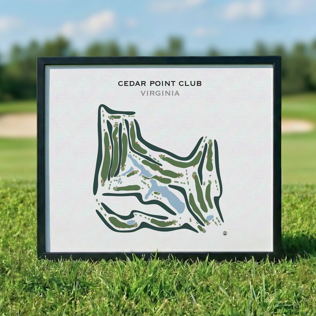 Cedar Point Club, Virginia - Printed Golf Course