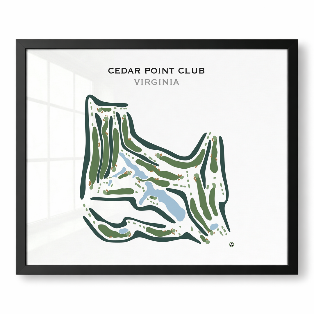 Cedar Point Club, Virginia - Printed Golf Course