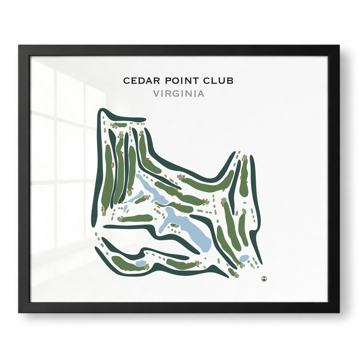 Cedar Point Club, Virginia - Printed Golf Course