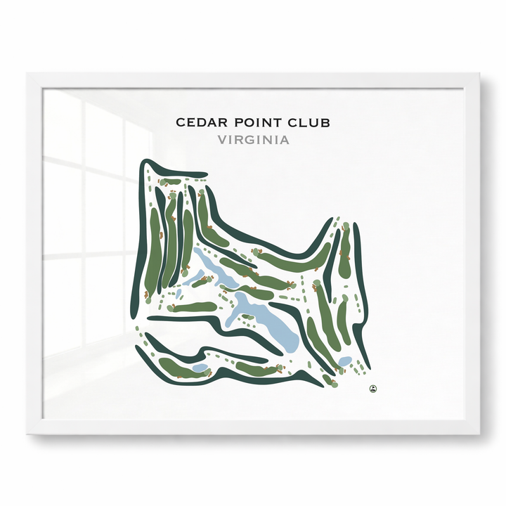 Cedar Point Club, Virginia - Printed Golf Course