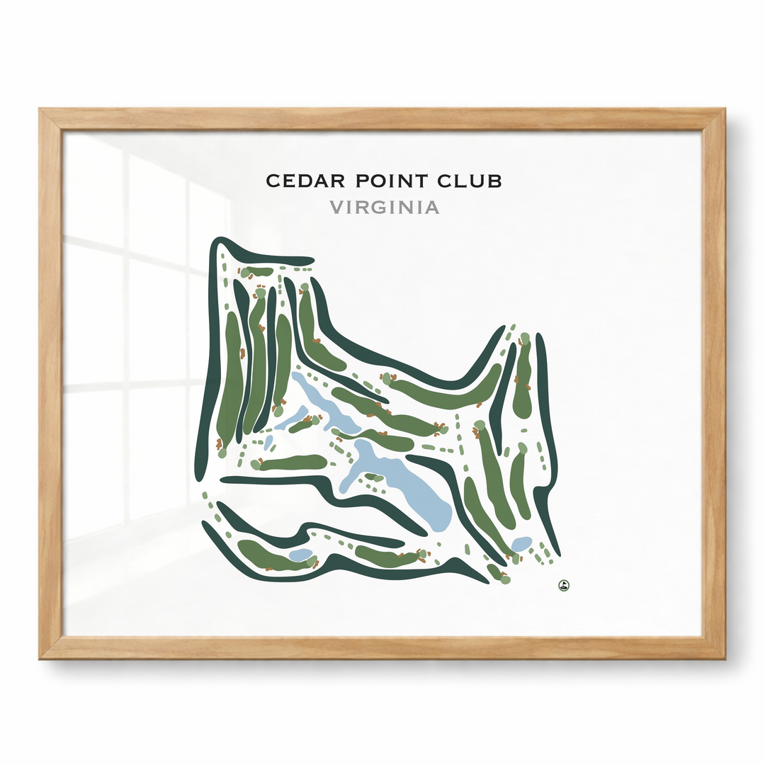 Cedar Point Club, Virginia - Printed Golf Course