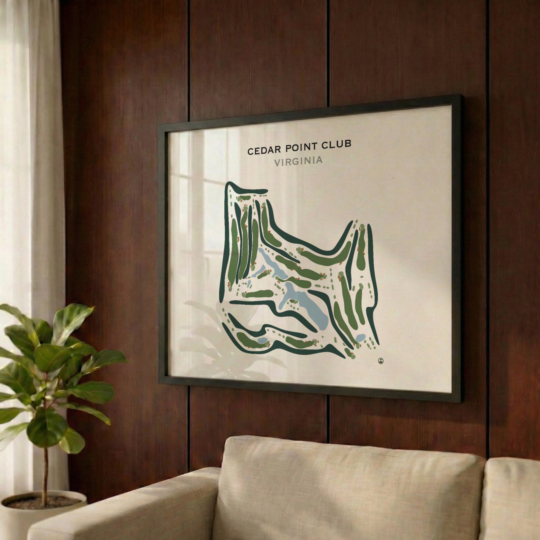 Cedar Point Club, Virginia - Printed Golf Course