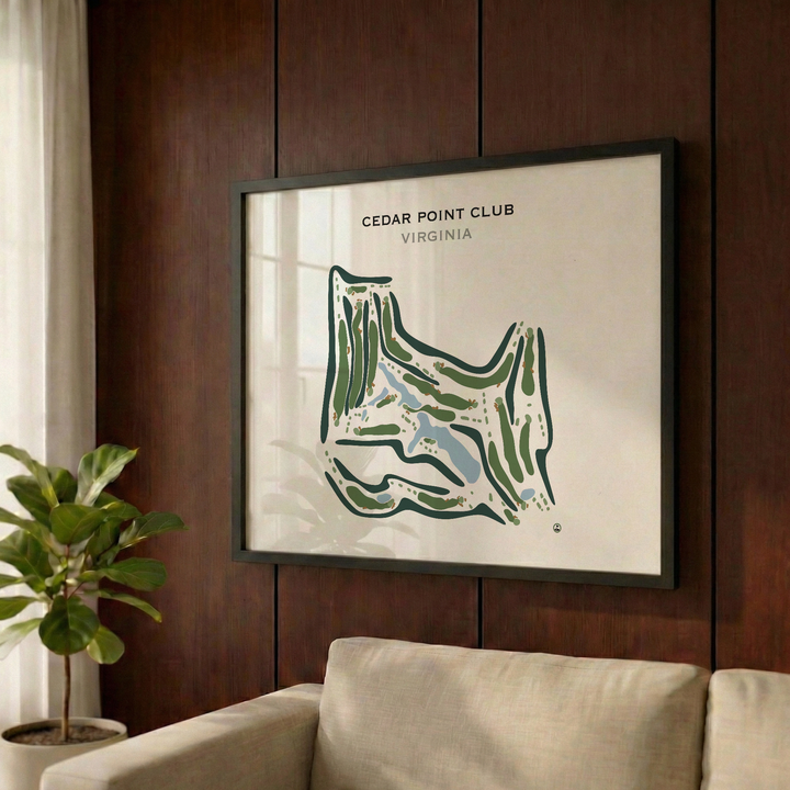 Cedar Point Club, Virginia - Printed Golf Course