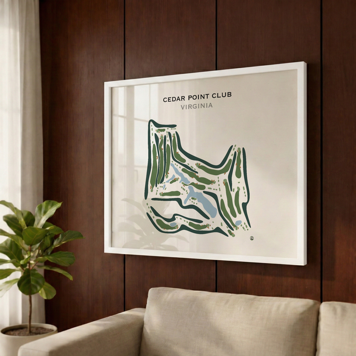 Cedar Point Club, Virginia - Printed Golf Course