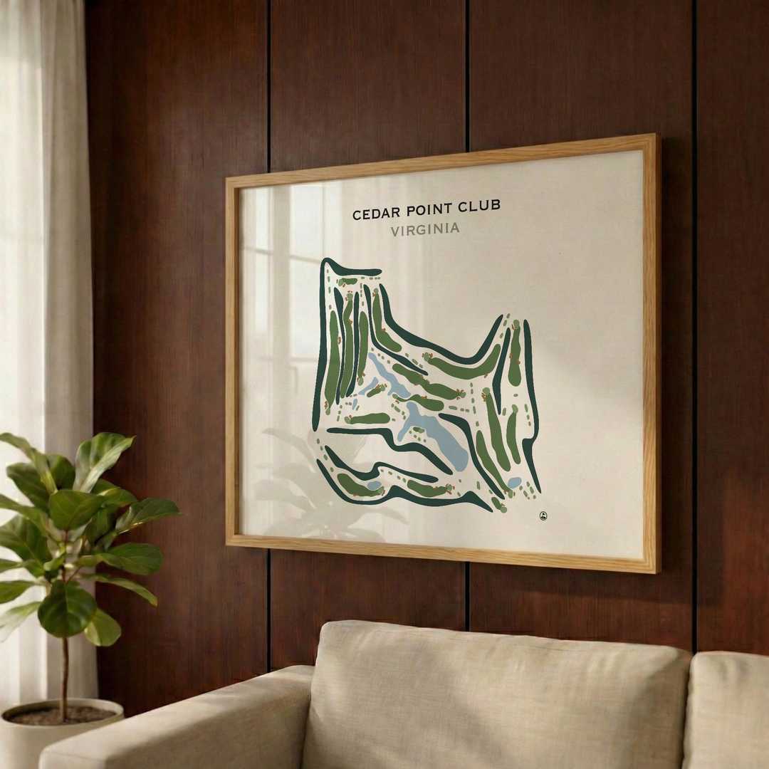 Cedar Point Club, Virginia - Printed Golf Course