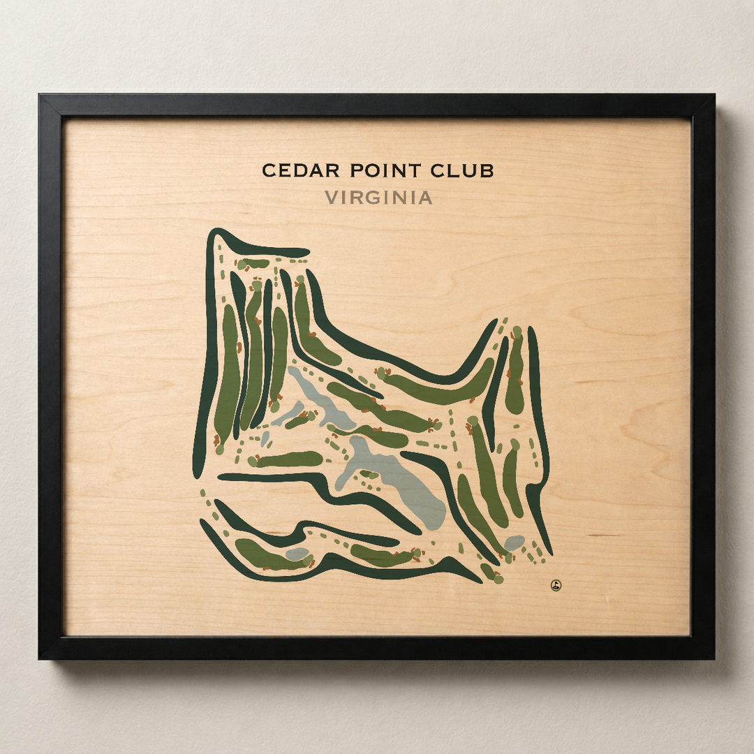 Cedar Point Club, Virginia - Printed Golf Course