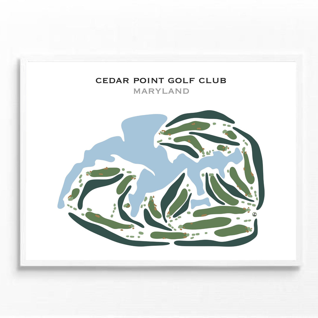 Cedar Point Golf Club, Maryland - Printed Golf Courses