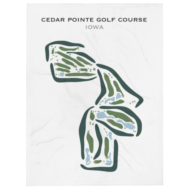 Cedar Pointe Golf Course, Iowa - Printed Golf Courses