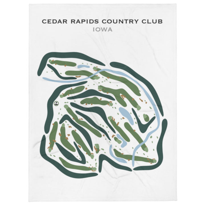 Cedar Rapids Country Club, Cedar Rapids Iowa - Printed Golf Courses