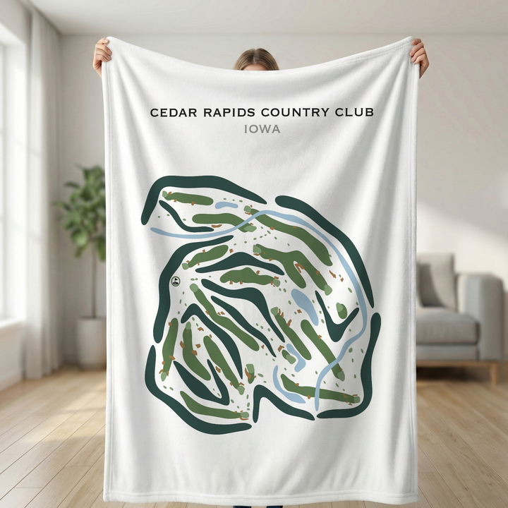 Cedar Rapids Country Club, Cedar Rapids Iowa - Printed Golf Courses