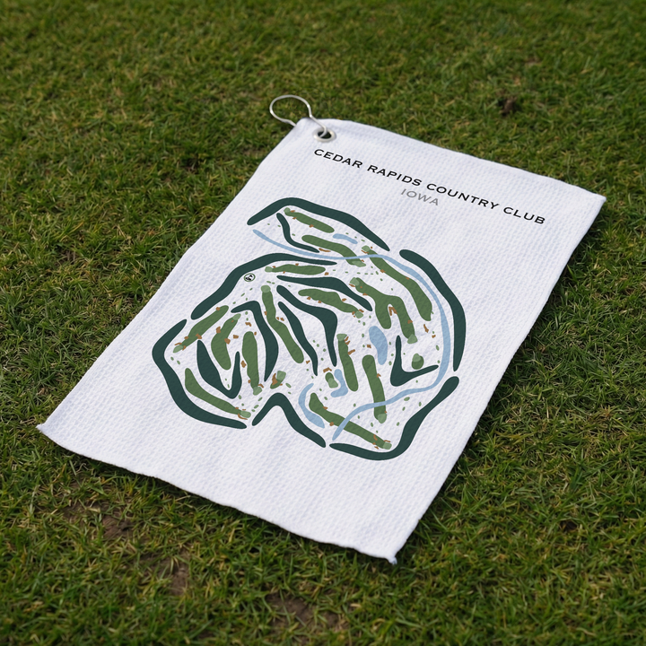 Cedar Rapids Country Club, Cedar Rapids Iowa - Printed Golf Courses