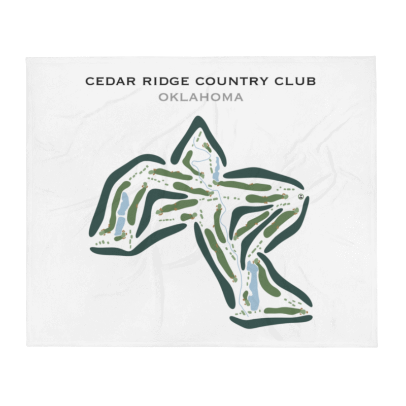 Cedar Ridge Country Club, Oklahoma - Printed Golf Courses