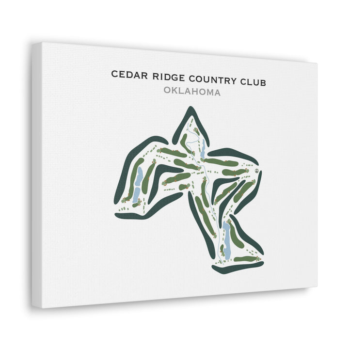 Cedar Ridge Country Club, Oklahoma - Printed Golf Courses