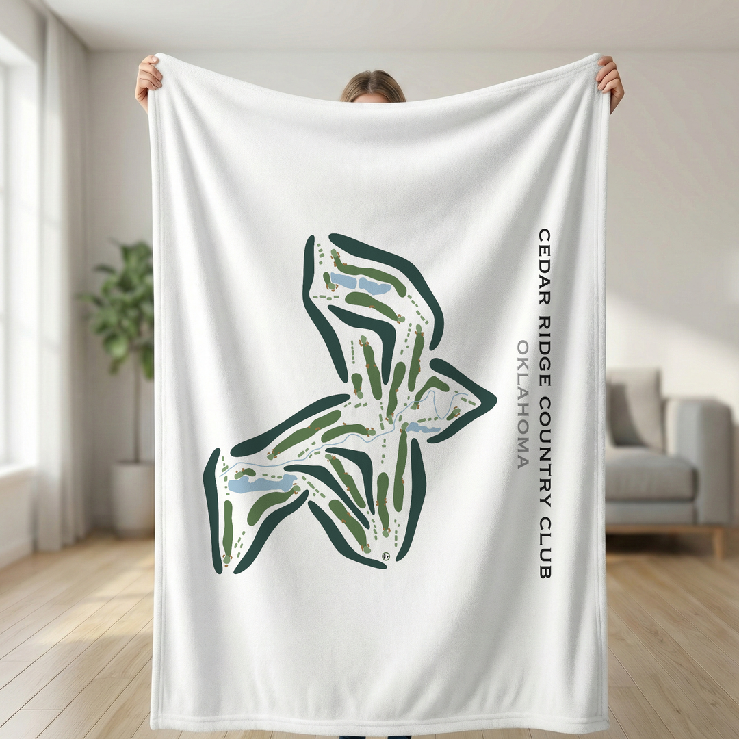 Cedar Ridge Country Club, Oklahoma - Printed Golf Courses