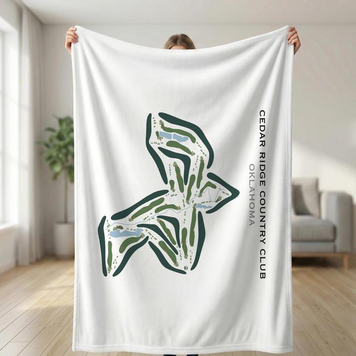 Cedar Ridge Country Club, Oklahoma - Printed Golf Courses