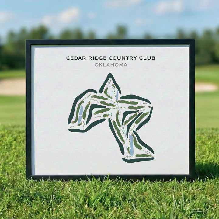 Cedar Ridge Country Club, Oklahoma - Printed Golf Courses