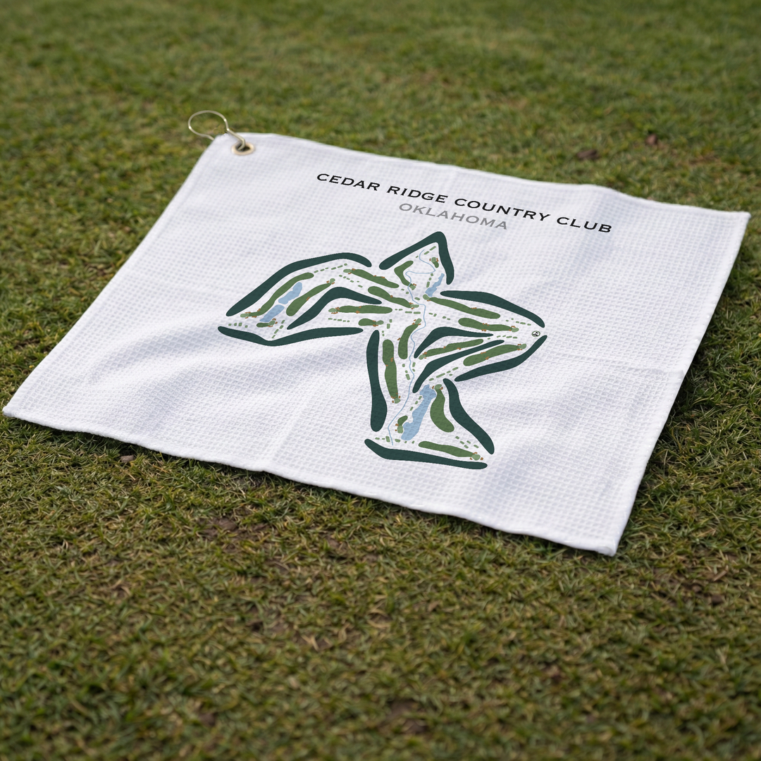 Cedar Ridge Country Club, Oklahoma - Printed Golf Courses