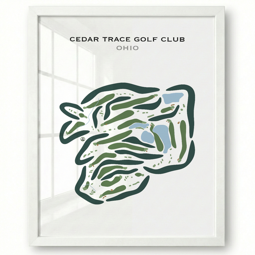 Cedar Trace Golf Club, Ohio - Printed Golf Courses