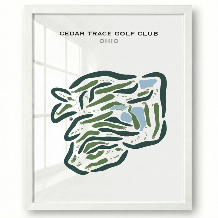 Cedar Trace Golf Club, Ohio - Printed Golf Courses