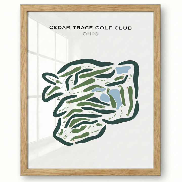 Cedar Trace Golf Club, Ohio - Printed Golf Courses