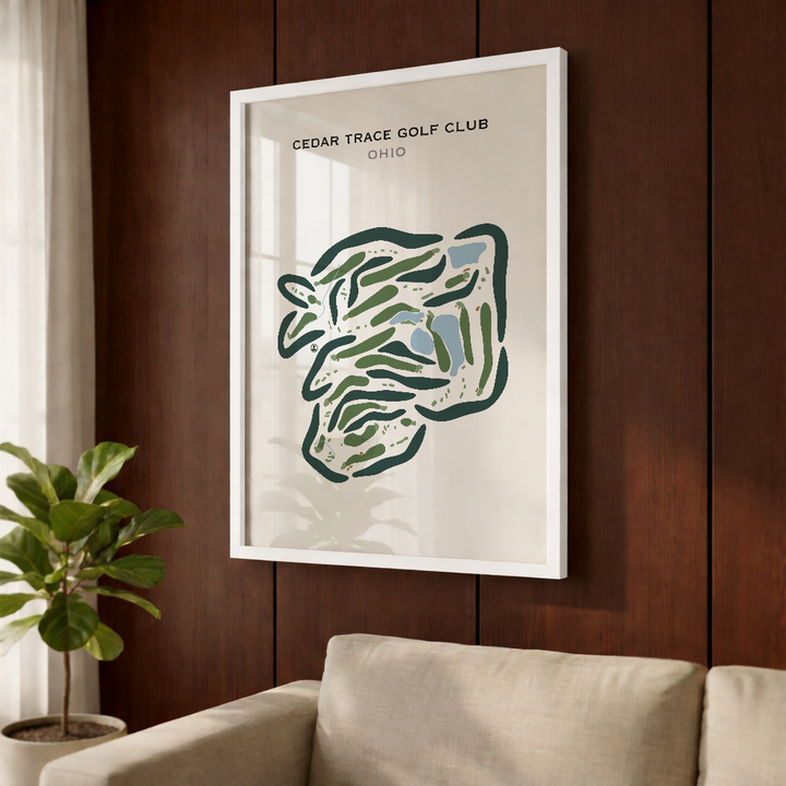 Cedar Trace Golf Club, Ohio - Printed Golf Courses
