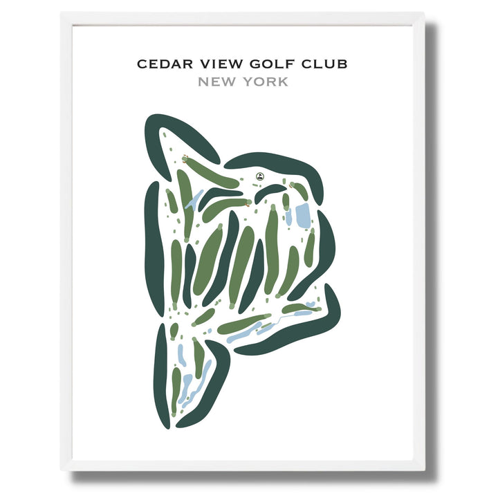 Cedar View Golf Club, New York - Printed Golf Courses