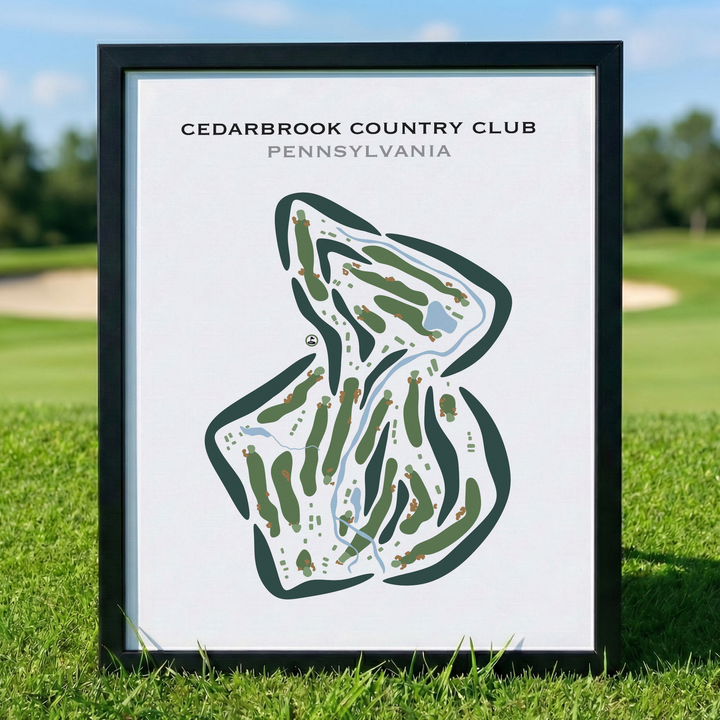 Cedarbrook Country Club, Pennsylvania - Printed Golf Courses