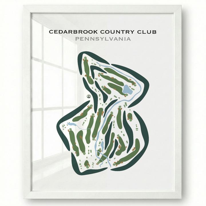 Cedarbrook Country Club, Pennsylvania - Printed Golf Courses