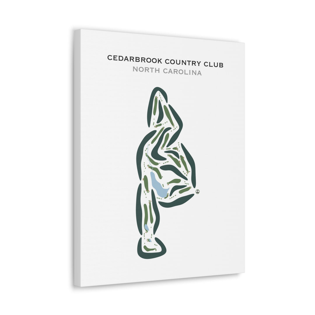 Cedarbrook Country Club, North Carolina - Printed Golf Courses