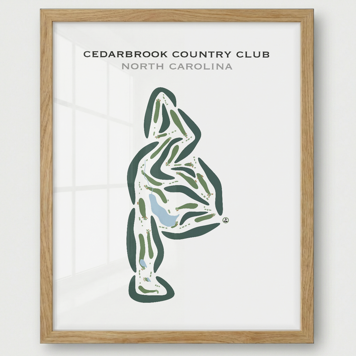 Cedarbrook Country Club, North Carolina - Printed Golf Courses