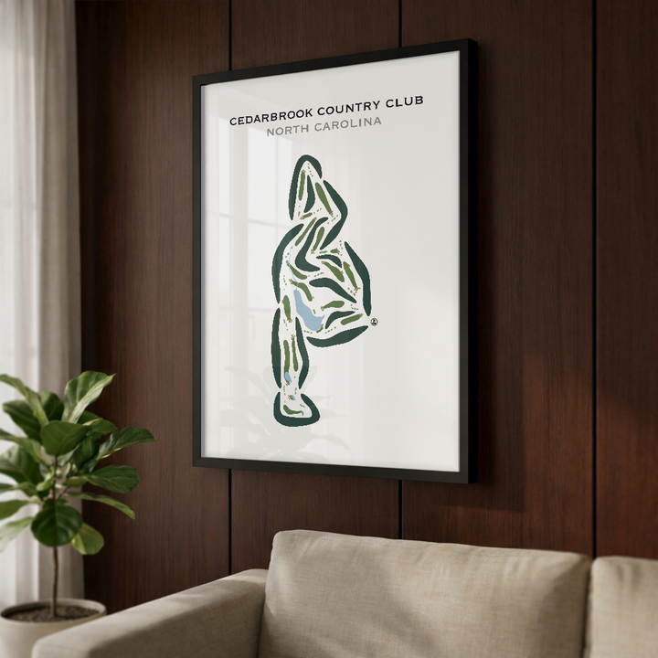 Cedarbrook Country Club, North Carolina - Printed Golf Courses